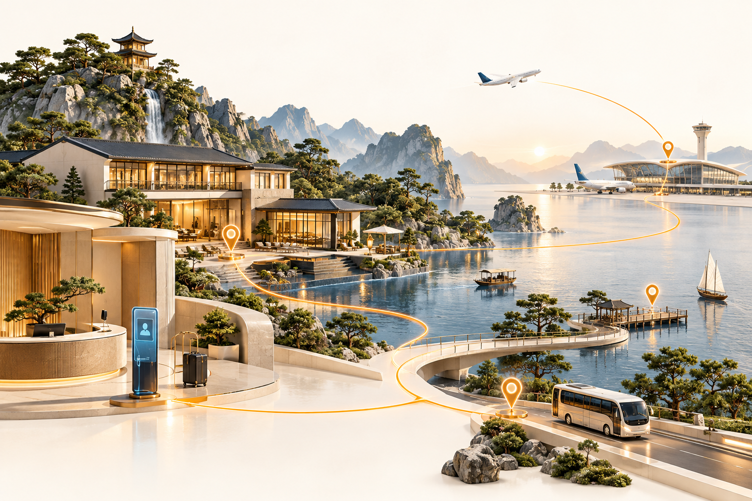 智慧旅游业务架构示意